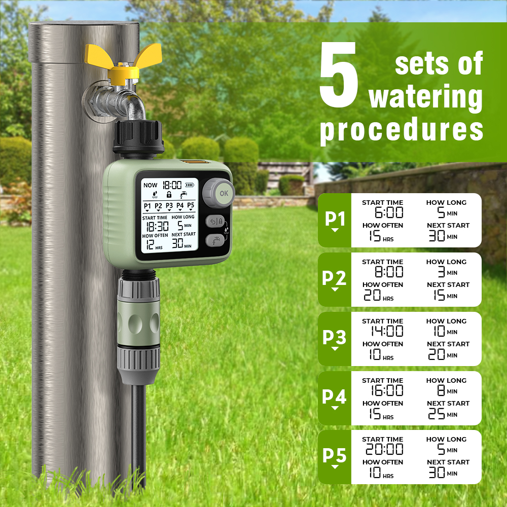 Smart Garden Tap Timer - Automatic Digtial Irrigation Sprinkler Eshico HCT-372