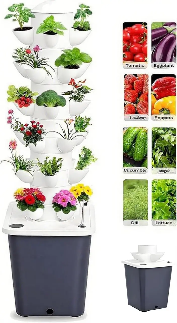 Smart Garden Vertical - Vertical Hydroponic Garden System 30 Pods