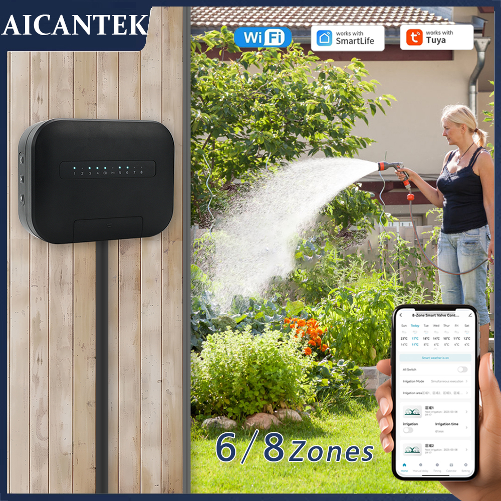 Smart Garden Valve - 8 Zones Wifi Tuya Smart Garden