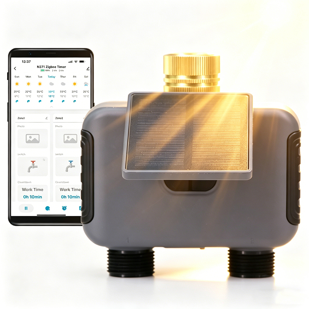 Tuay Smart Solar 2-Zone Wateri - Smart Garden Tap Timer 评论和价格