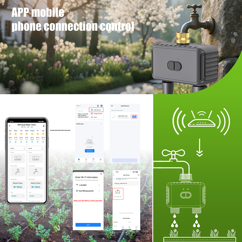 Wifi Automatic Water Timer Dua - Smart Garden Valve 评论和价格