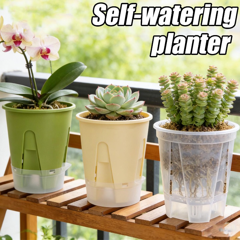 Self Watering Planter Pot Tray - Smart Garden Technology 评论和价格