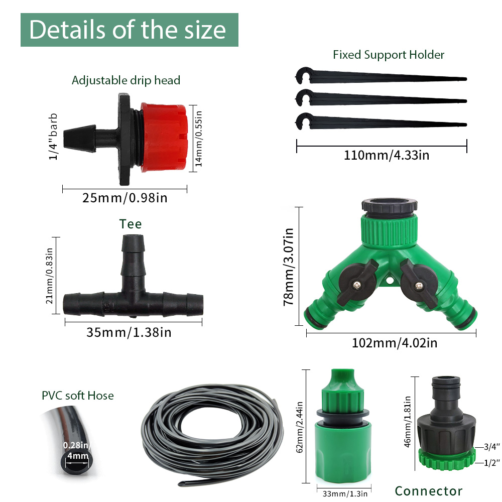 Greenhouse 15M-30M DIY Drip Ir - Smart Garden Technology 评论和价格