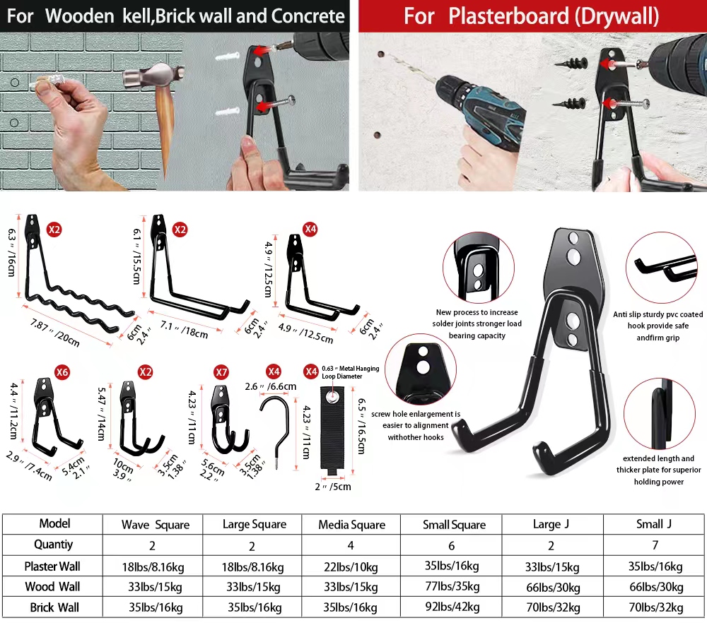 Heavy Duty Metal Hook Garage O - Smart Garden Storage 评论和价格