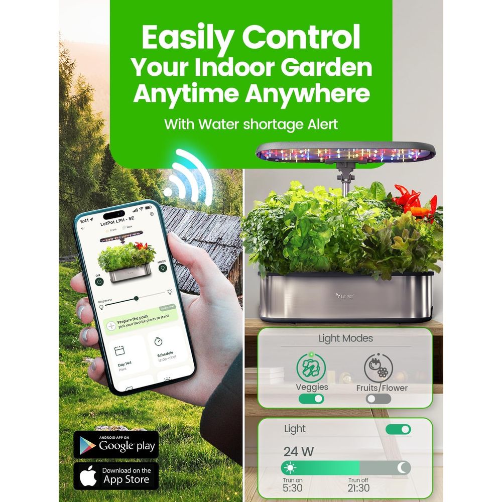 12-Pod Hydroponic Herb Garden  - Smart Garden Herb 评论和价格