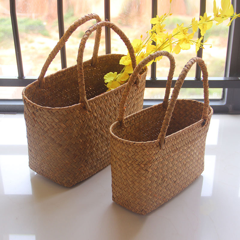 Seaweeds Woven Basket Flower B - Smart Garden Storage 评论和价格