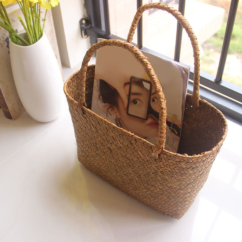 Seaweeds Woven Basket Flower B - Smart Garden Storage 评论和价格