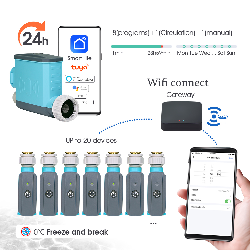 WiFi/Blueteeth Water Timer wit - Smart Garden Tap Timer 评论和价格