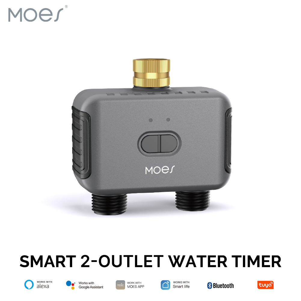 MOES Bluetooth Smart 2-Way Wat - Smart Garden Tap Timer 评论和价格