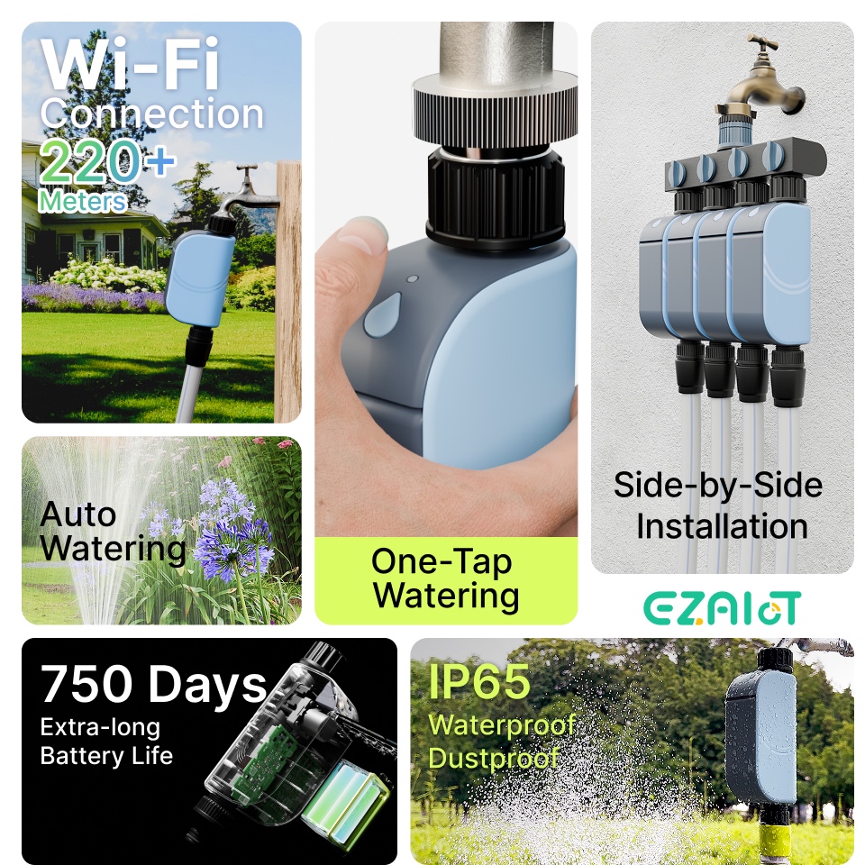 WiFi Smart Water Timer Garden  - Smart Garden Tap Timer 评论和价格