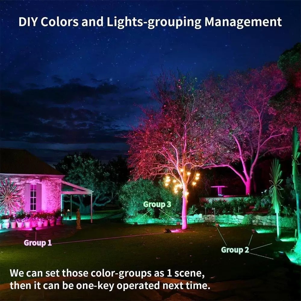 Tuya LED Smart Floodlight RGB  - Smart Zigbee Garden Light 评论和价格