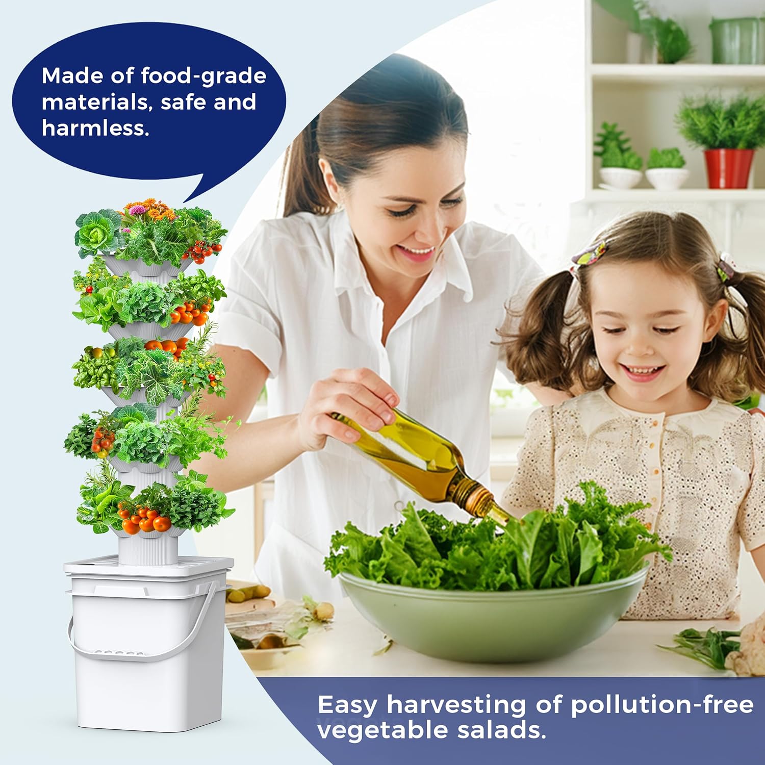 5-Layer Hydroponic Tower with  - Smart Garden Vertical 评论和价格