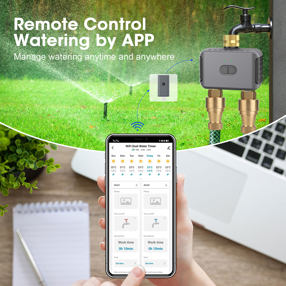 Bluetooth ZIGBEE Watering Time - Smart Garden Tap Timer 评论和价格