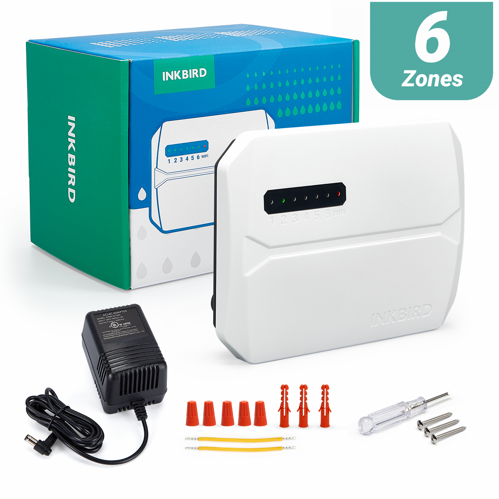 INKBIRD Wi-Fi 6-Zone Auto Irri - Smart Garden Tap Timer 评论和价格