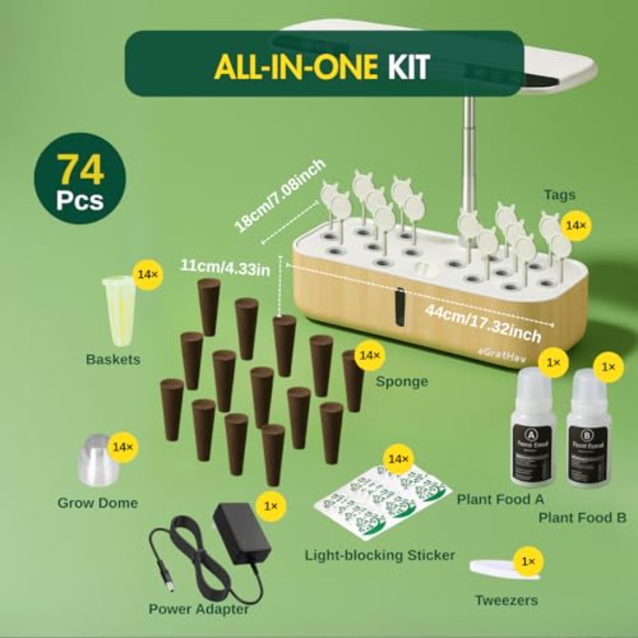 Hydroponics Growing System Kit - Smart Garden Herb 评论和价格